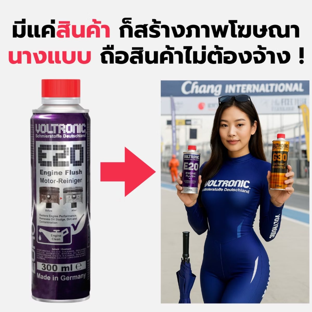 ตัวอย่างภาพ AI สำหรับสินค้าแฟชั่น