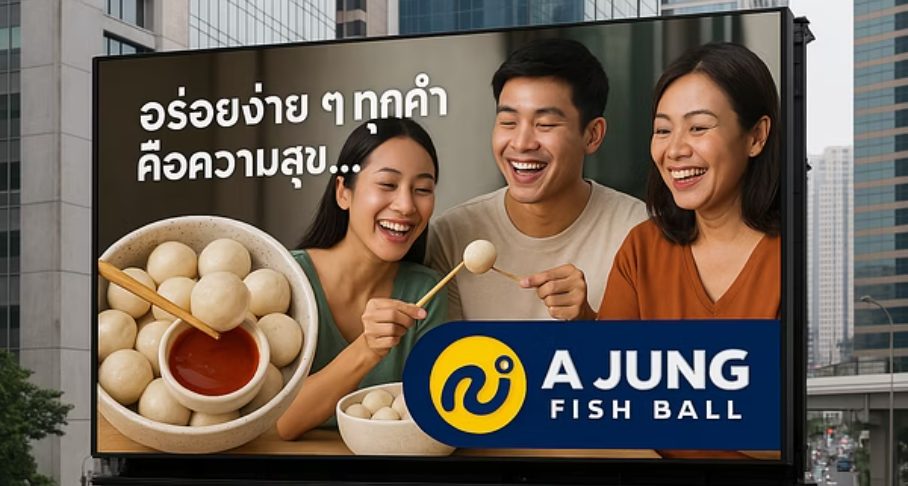 ตัวอย่างภาพอาหารจาก AI