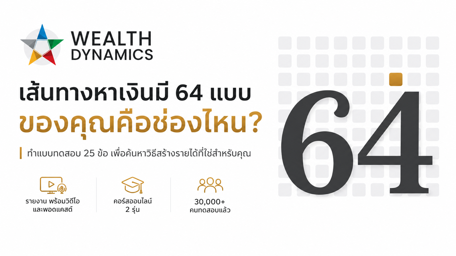 Wealth Dynamics 64 income profiles